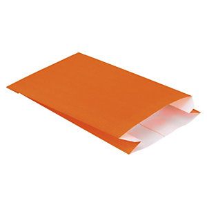 Pomarańczowa torebka papierowa na prezent 120x190x45 mm