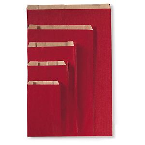 Czerwona torebka papierowa na prezent 160x250x80 mm