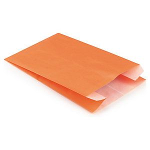 Pomarańczowa torebka papierowa na prezent 160x250x80 mm