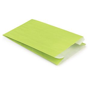 Jasnozielona torebka papierowa na prezent 160x250x80 mm
