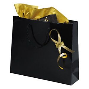Torba lakierowana czarna 195x270x80
