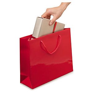 Torba lakierowana biały 410x320x120