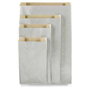Srebrna torebka papierowa na prezent 250szt. 160x250x80